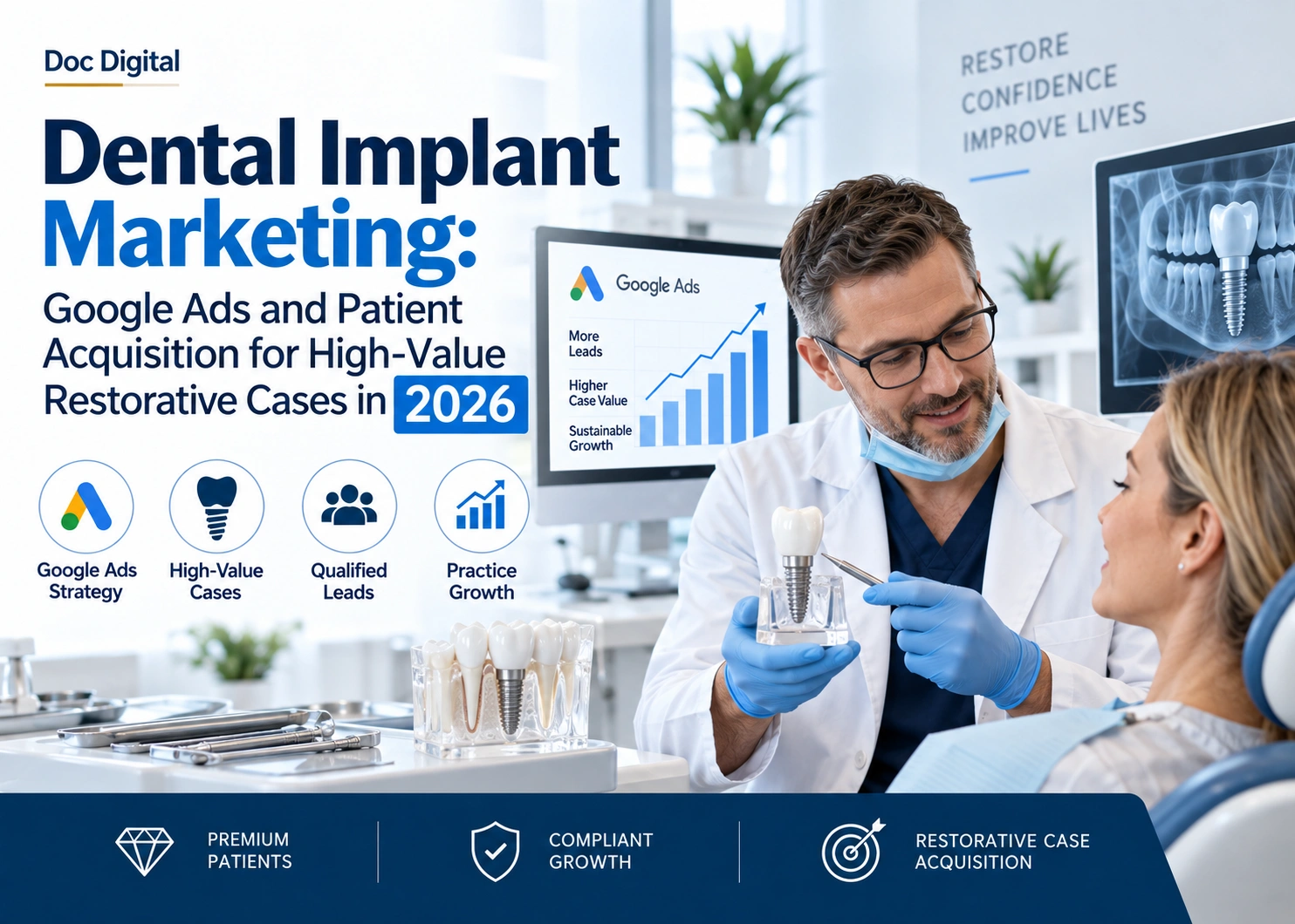 Dental Implant Marketing Google Ads and Patient Acquisition for High-Value Restorative Cases in 2026